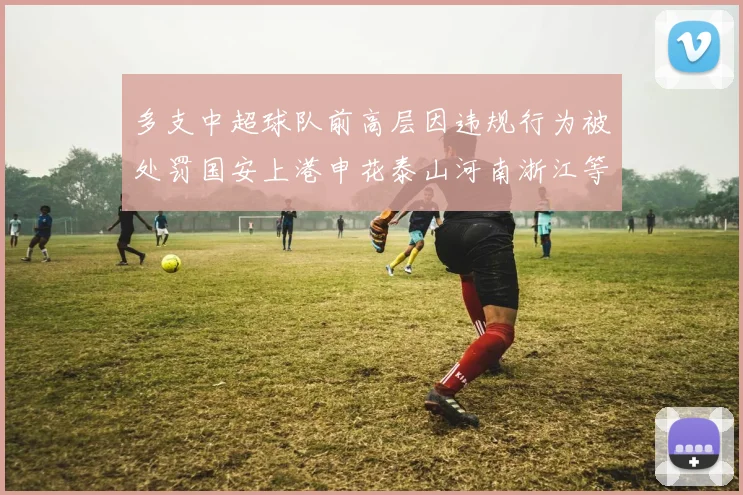 多支中超球队前高层因违规行为被处罚国安上港申花泰山河南浙江等队受影响